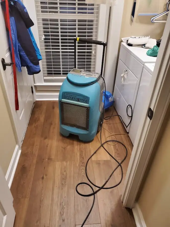 Commercial dehumidifier deployed for Flood Damage Cleanup in New Cumberland